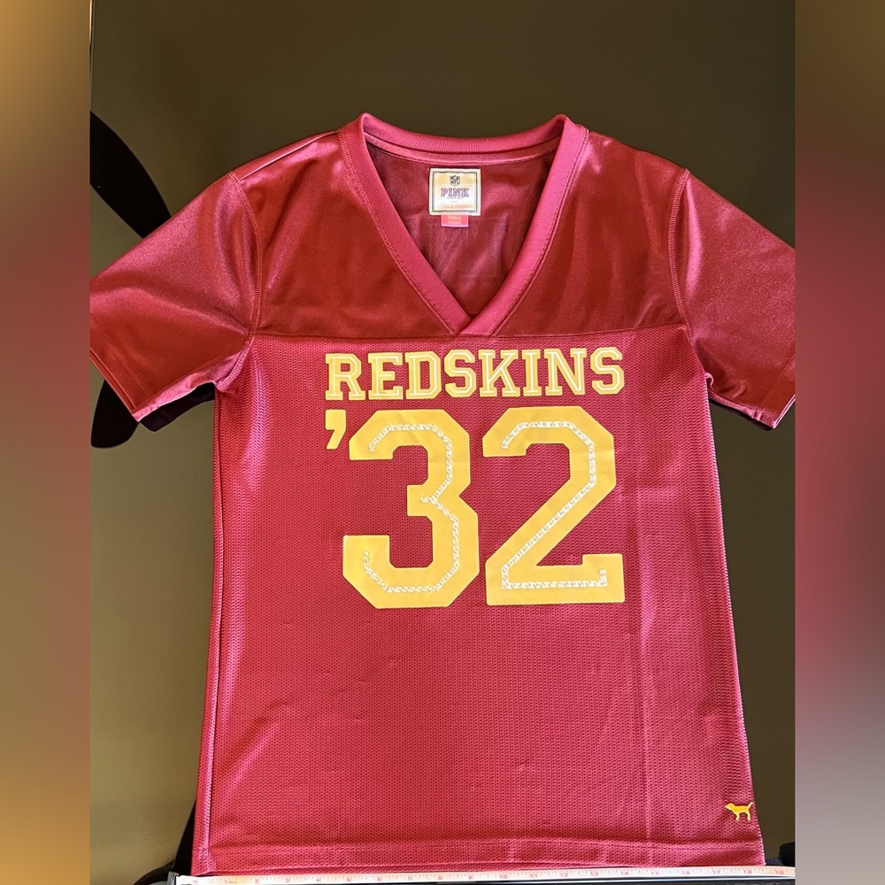 NFL - PINK - Victoria's Secret Red and Gold V-Neck Jersey